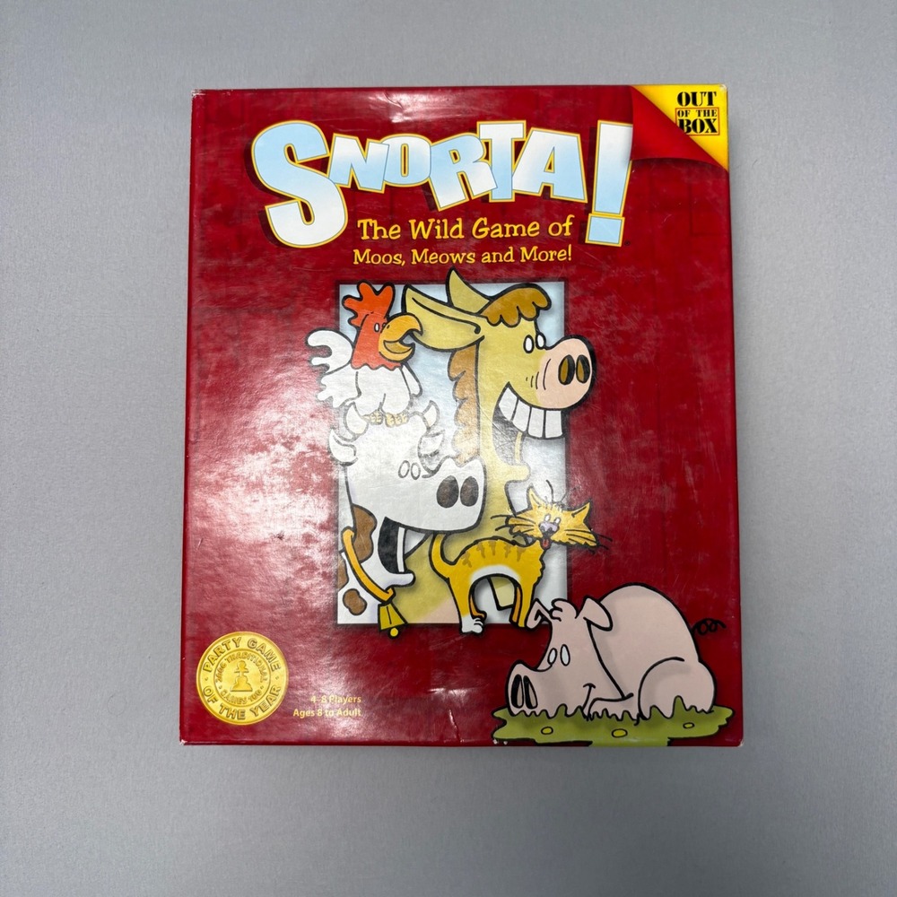 Snorta! The Wild Game of Moos Meows and More Out of the Box Board Game 2004 6050